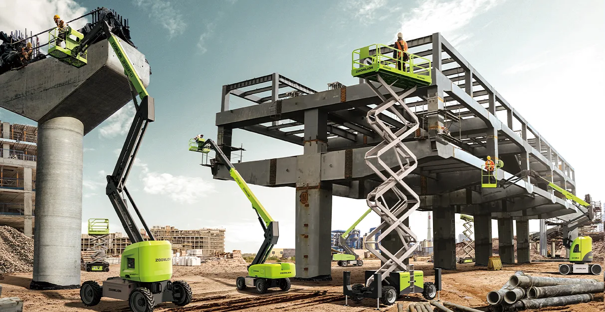 Zoomlion henkilönostimet rakennustyömaalla